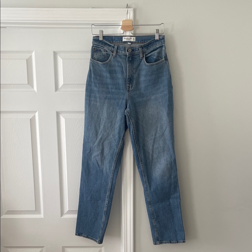 Abercrombie & Fitch Blue Straight Leg Jeans